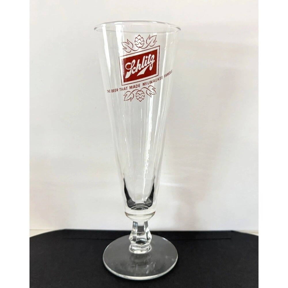 Vintage Schlitz Beer Pilsner Glass EC